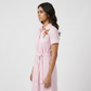 Cotton Embroidered Flared Dress
