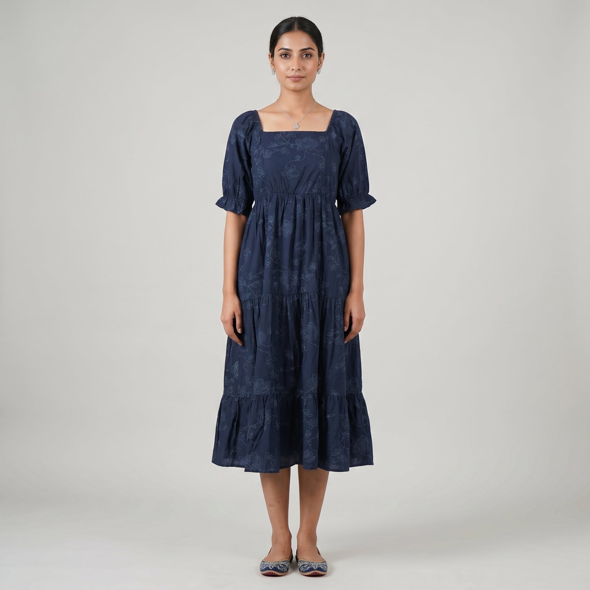 Printed Flared Dress