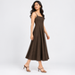 Solid Flared Dress