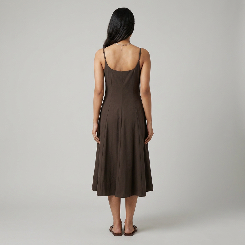 Solid Flared Dress