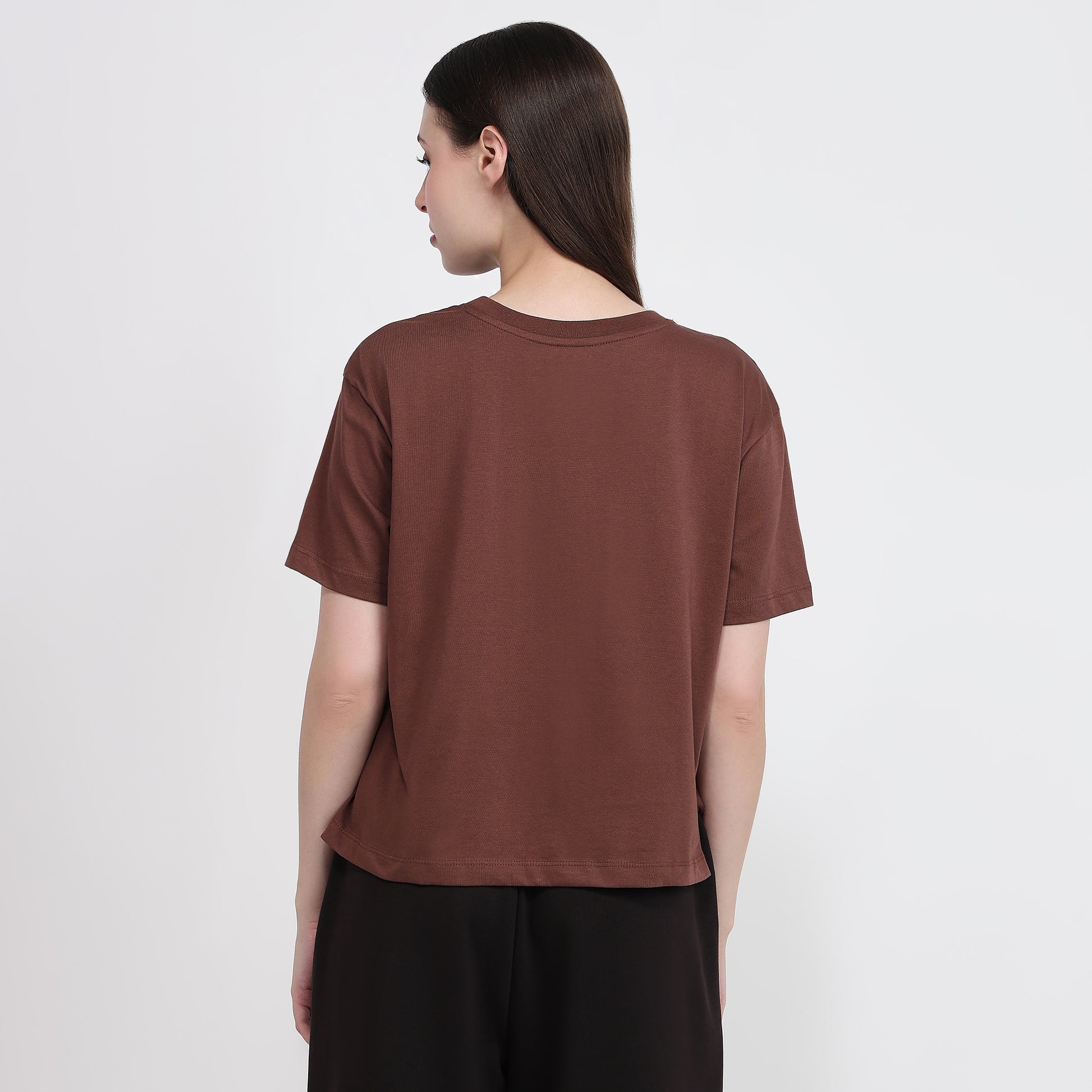 Air Dry Relaxed Fit Solid T-Shirt