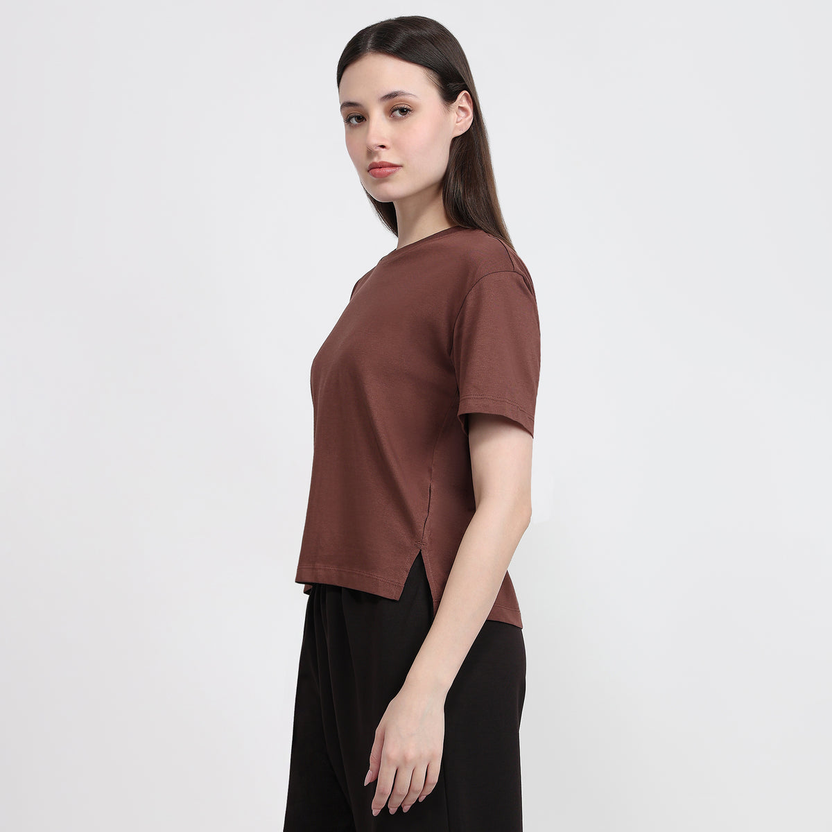 Air Dry Relaxed Fit Solid T-Shirt