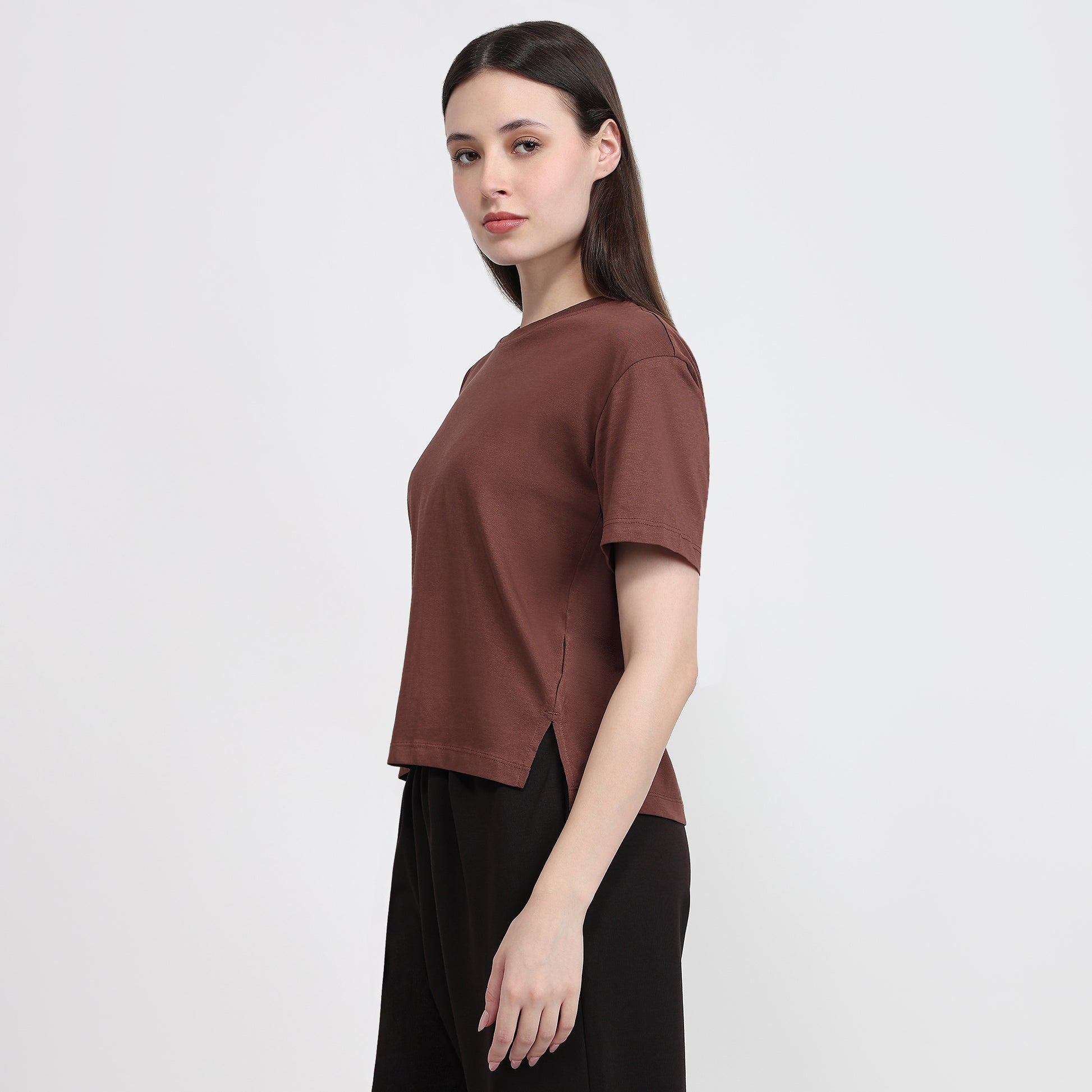 Air Dry Relaxed Fit Solid T-Shirt