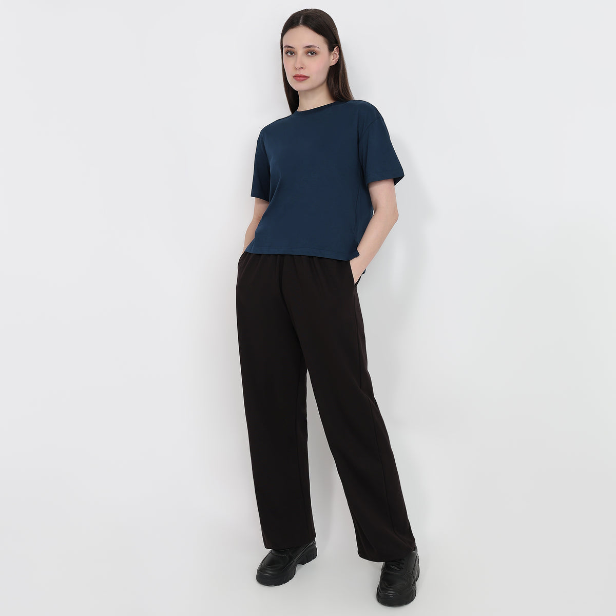 Air Dry Relaxed Fit Solid T-Shirt