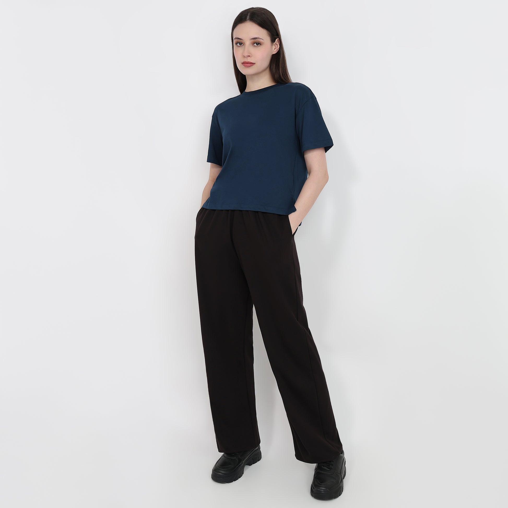 Air Dry Relaxed Fit Solid T-Shirt