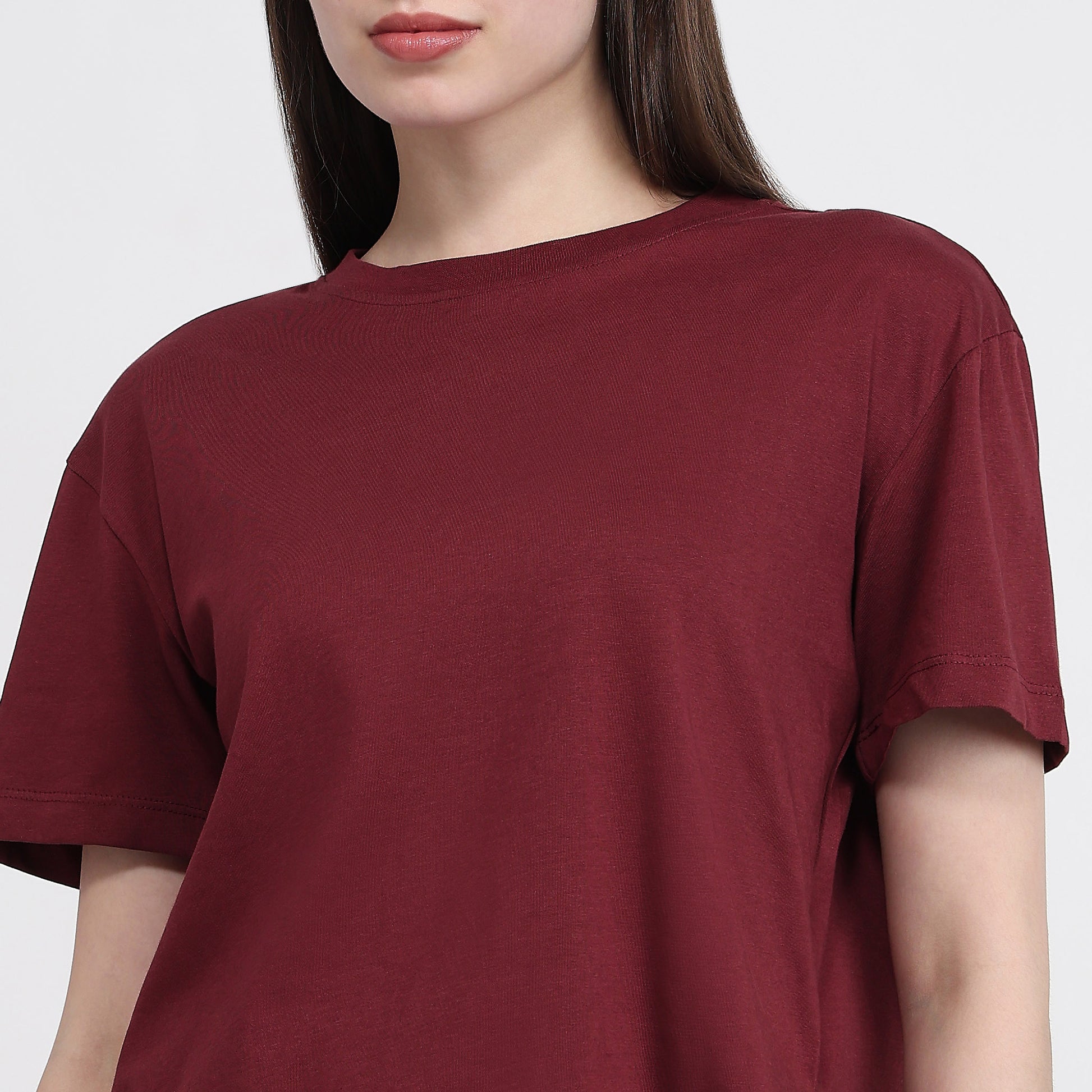Air Dry Relaxed Fit Solid T-Shirt