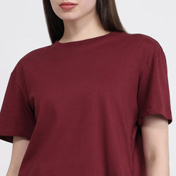 Air Dry Relaxed Fit Solid T-Shirt