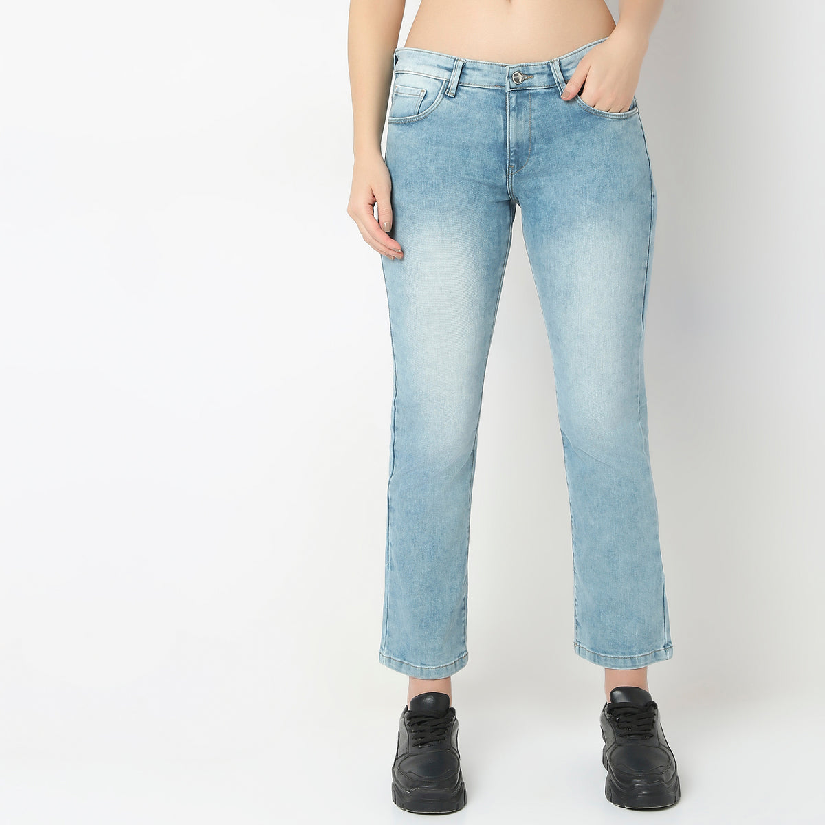 Slim Fit Low Rise Jeans