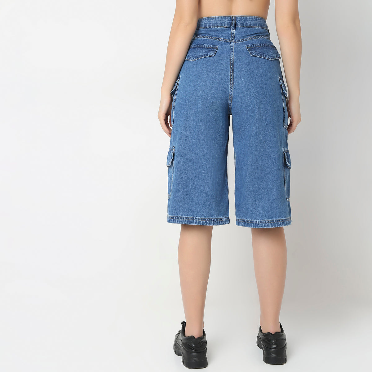 Cargo Fit High Rise Jeans