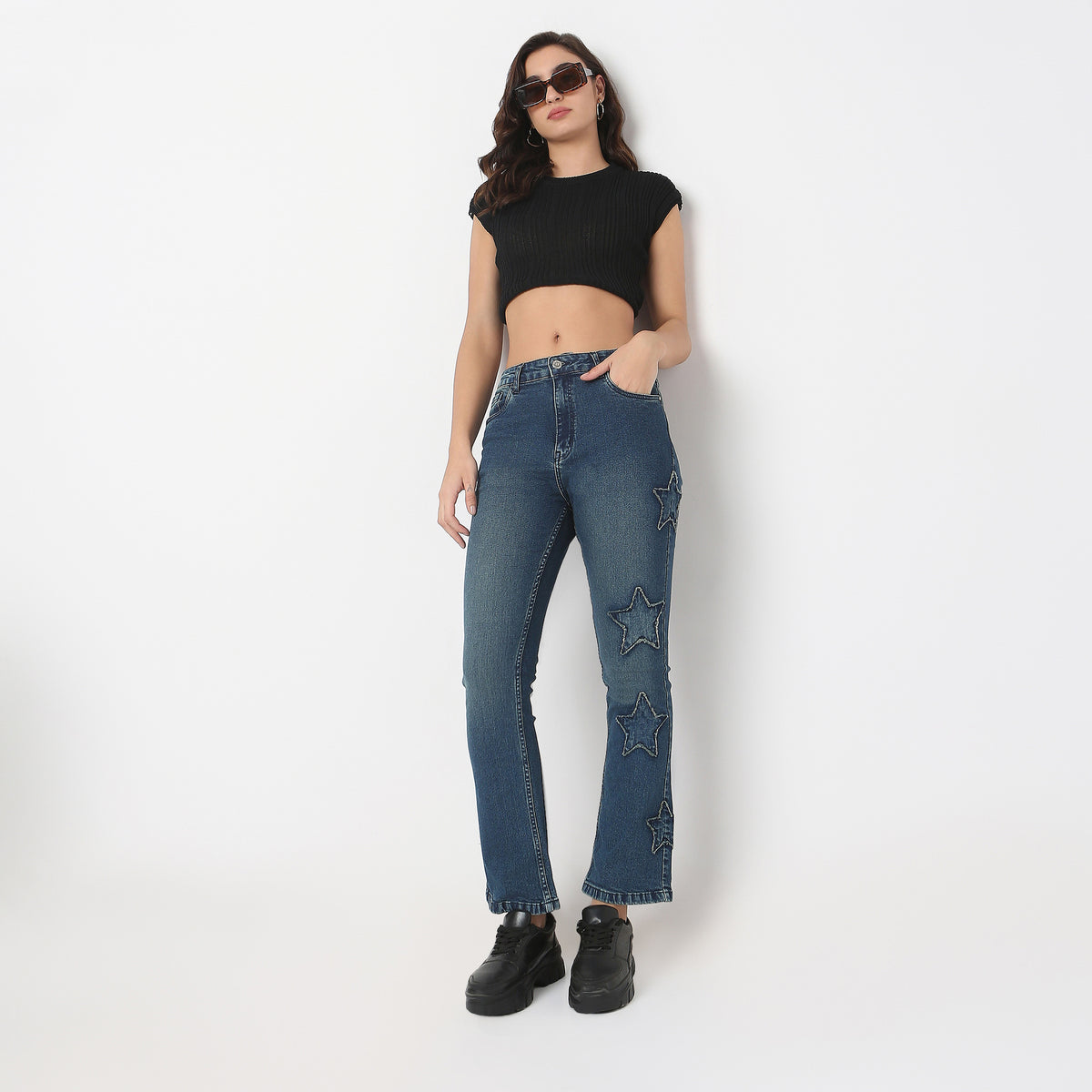 Boot Cut High Rise Jeans