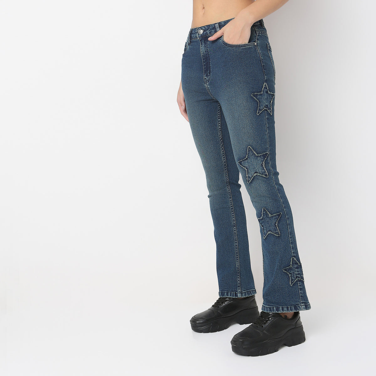 Boot Cut High Rise Jeans