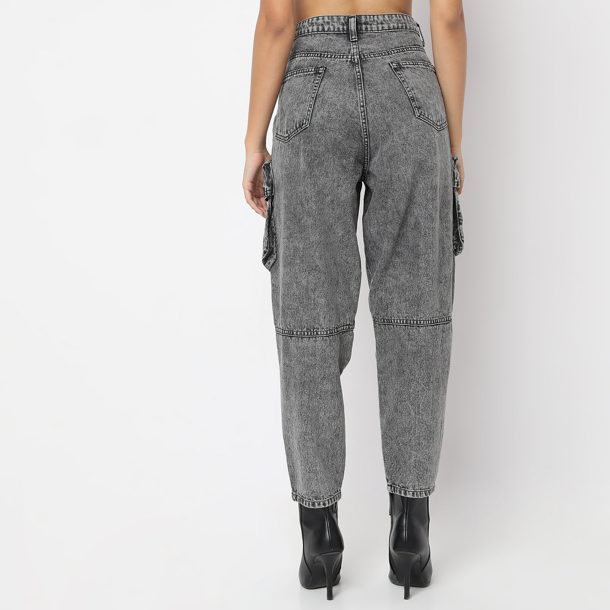 Slouch Fit High Rise Jeans