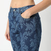 Boot Cut Printed Full Length High Rise Jeans
