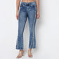 Highwaist Bootcut Side Gusset Look Denim