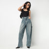 Low waist Barrel Fit Street Look Jeans