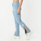 Boot Cut Solid Full Length High Rise Jeans