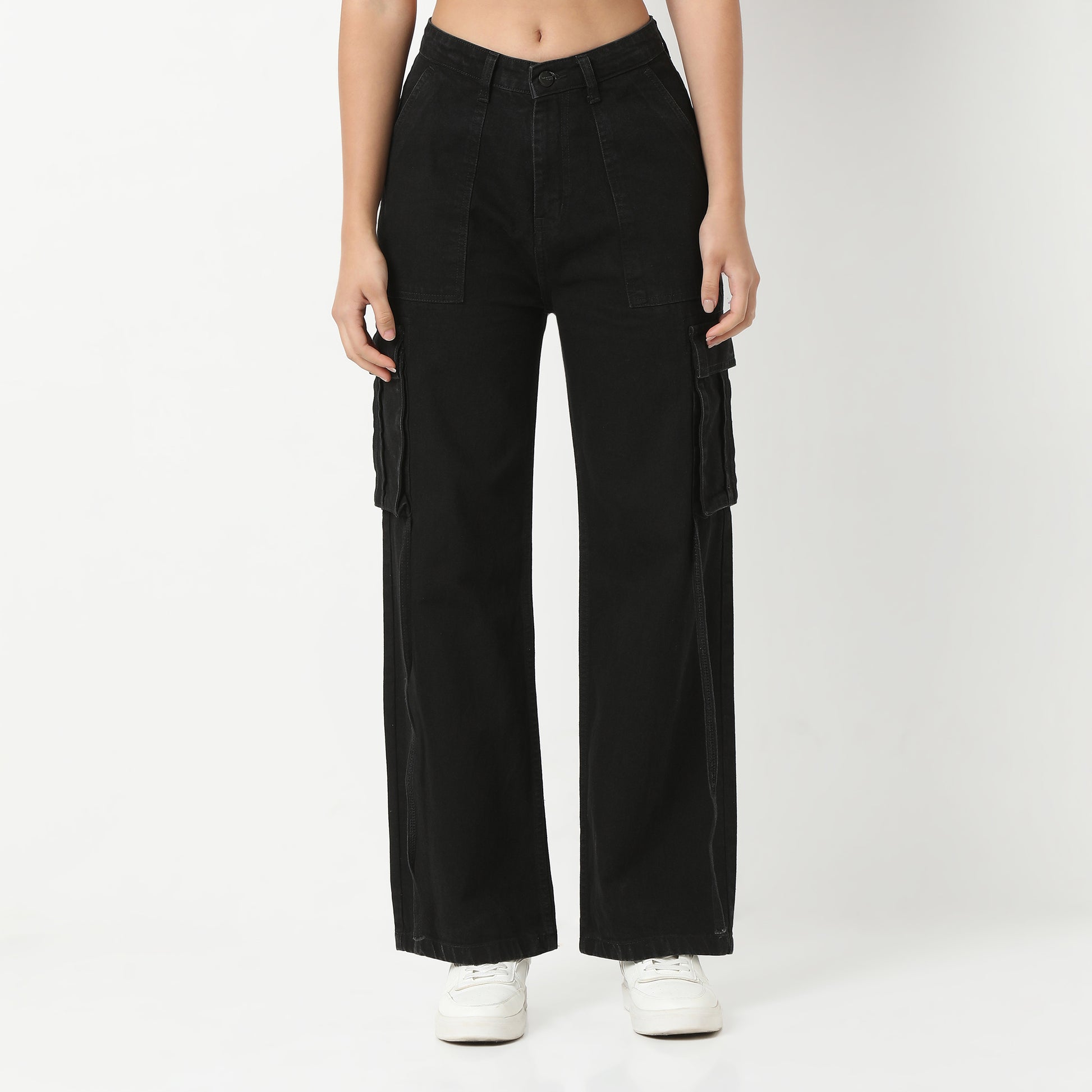 Highwaist Street Look Cargos