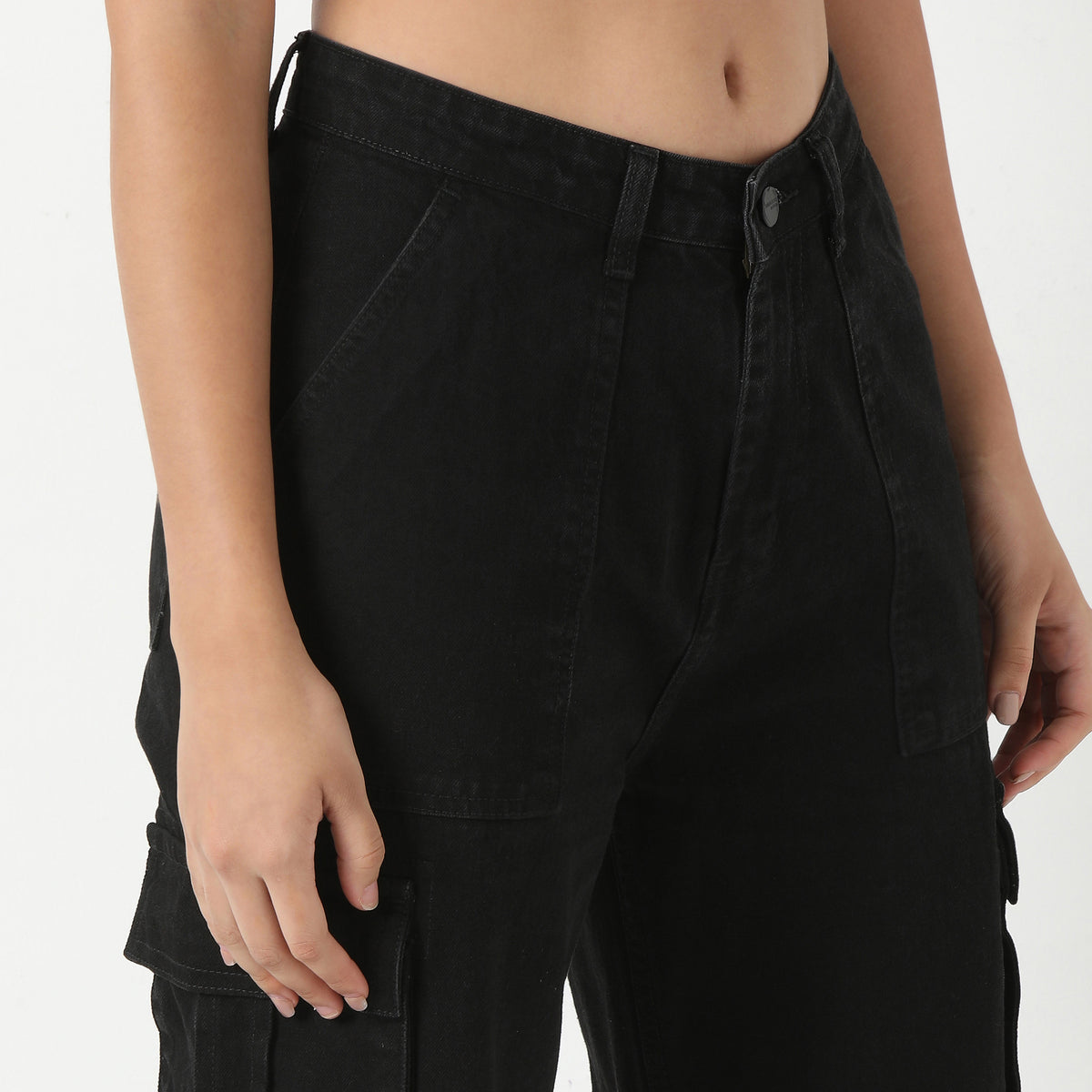 Highwaist Street Look Cargos