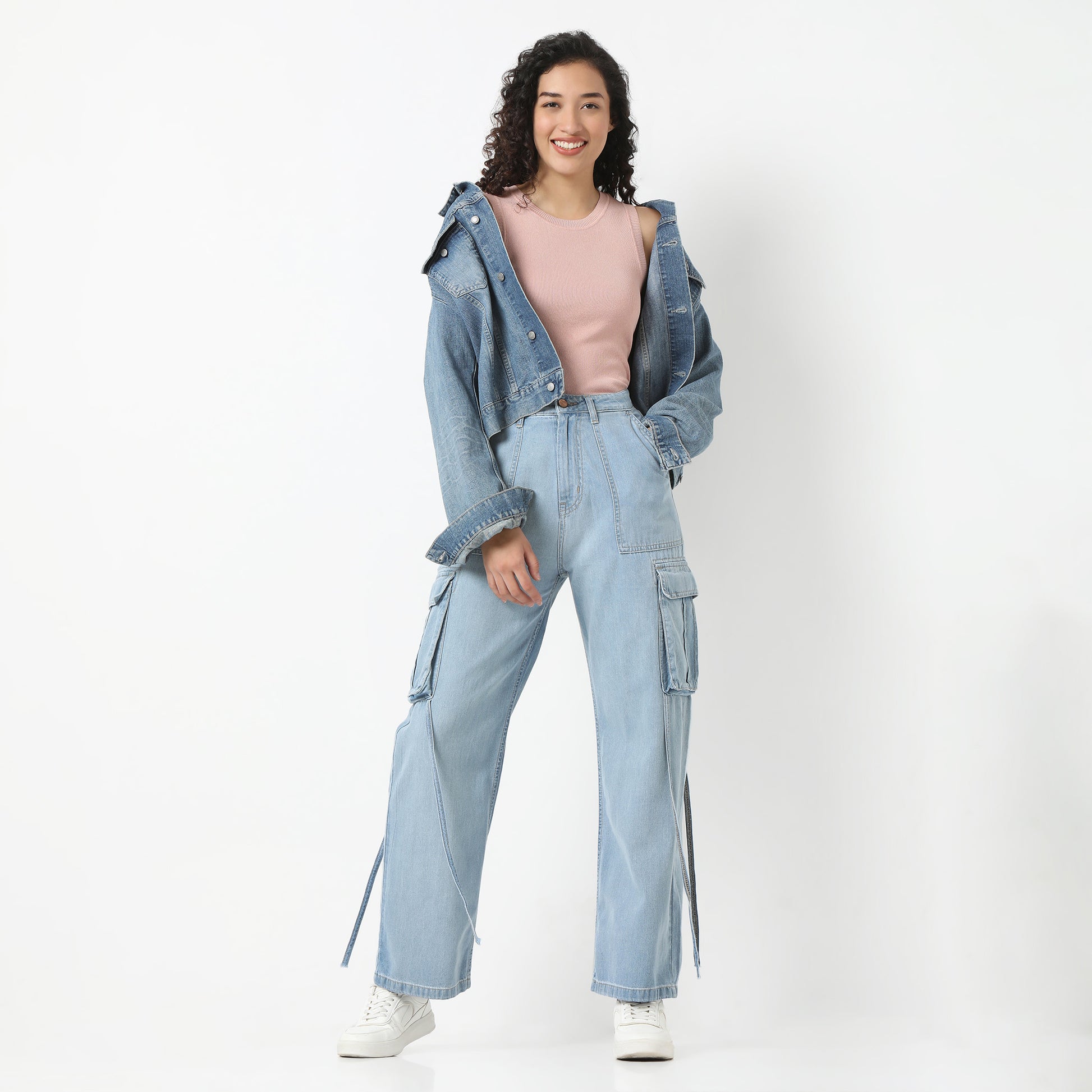 Highwaist Street Look Cargos