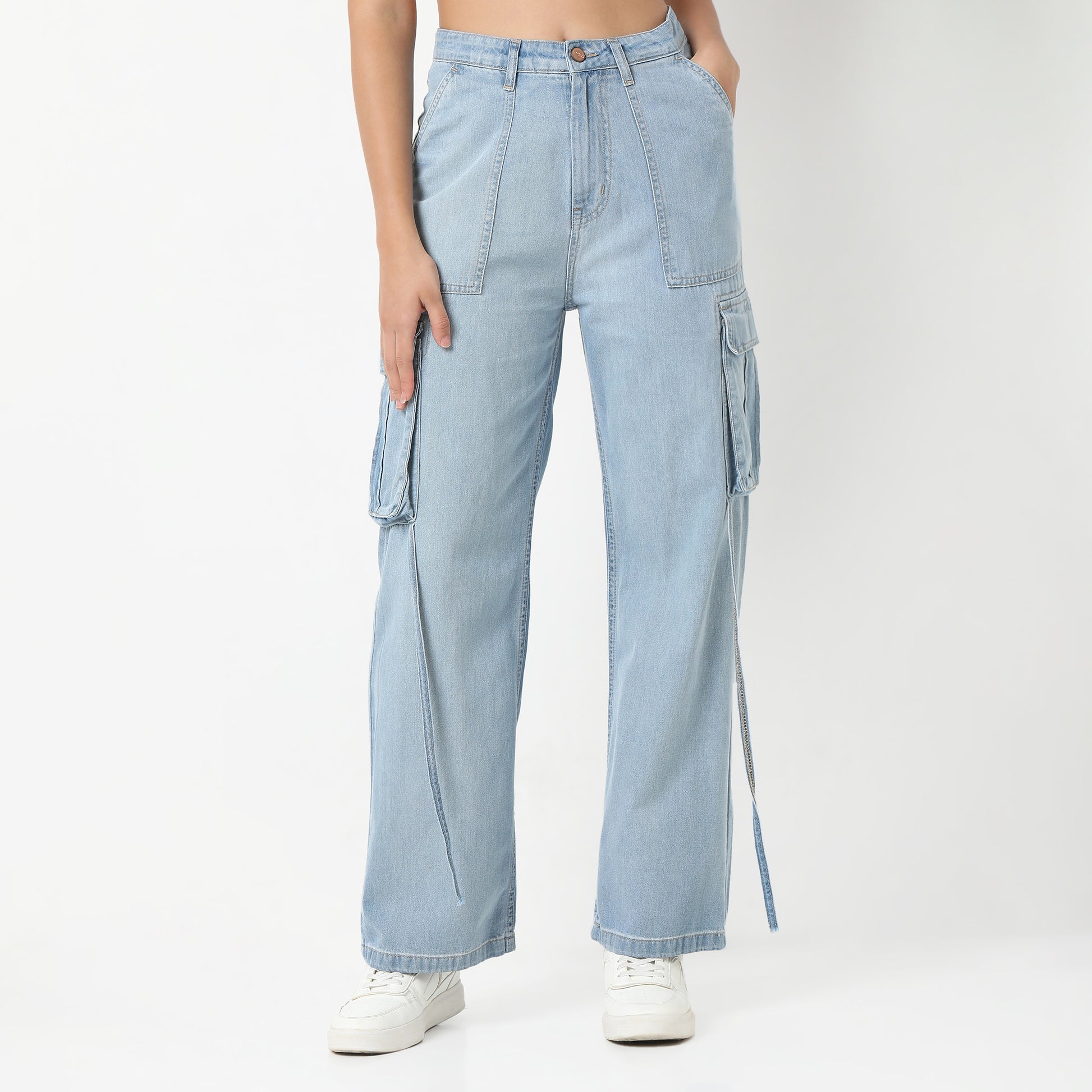 Highwaist Street Look Cargos