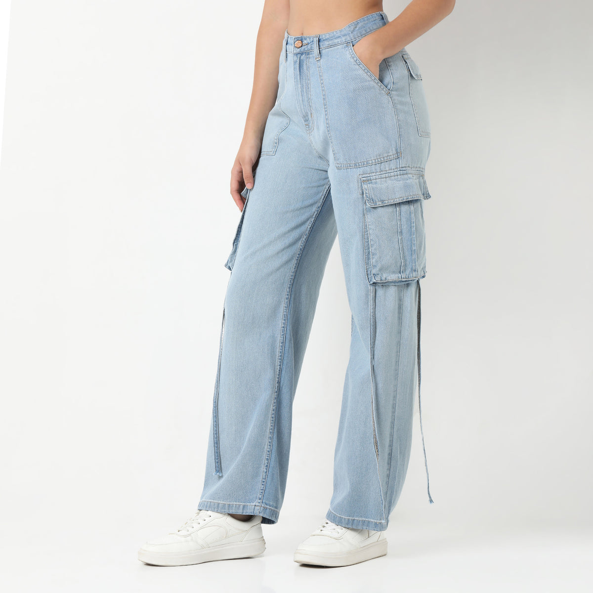 Highwaist Street Look Cargos