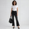 High Rise Bootcut Round Slit Bottom Denim