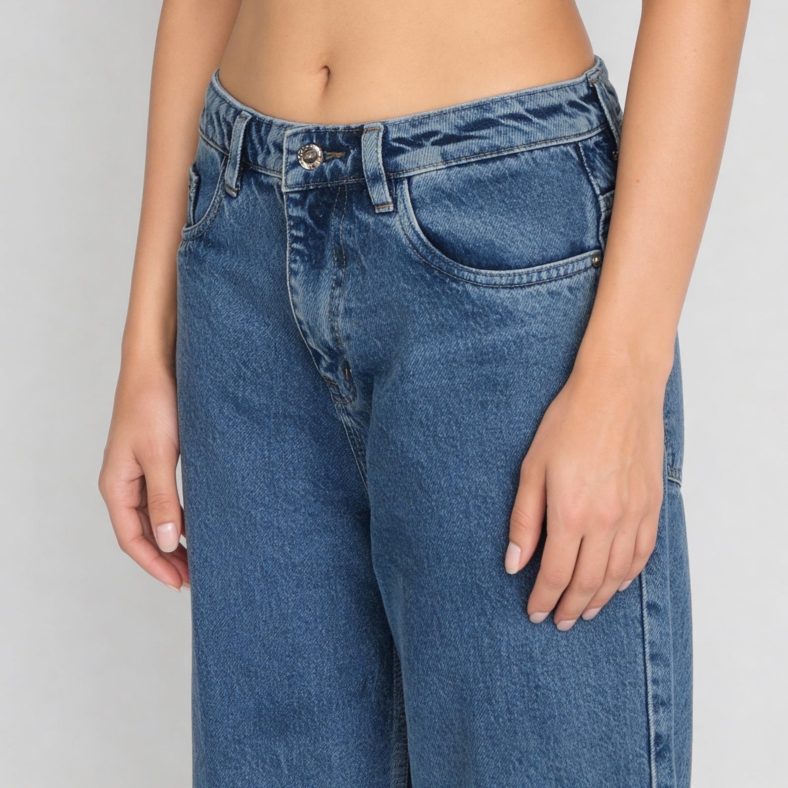 Cotton Spandex Solid Jeans