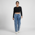 Straight Fit Bow Patch Denim