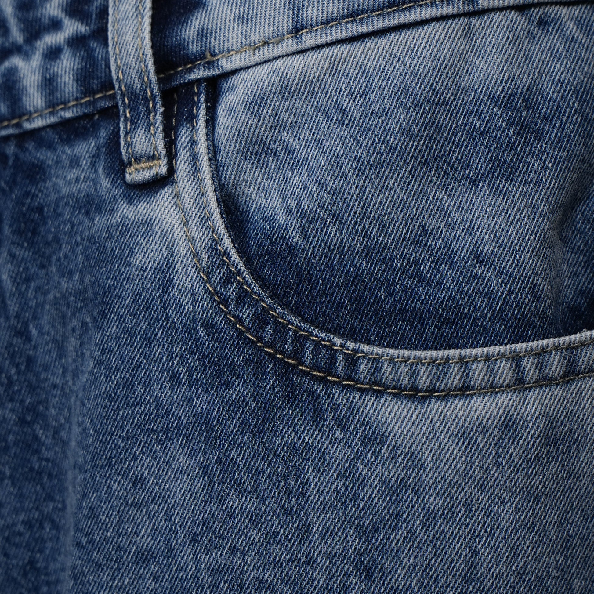 Straight Fit Bow Patch Denim