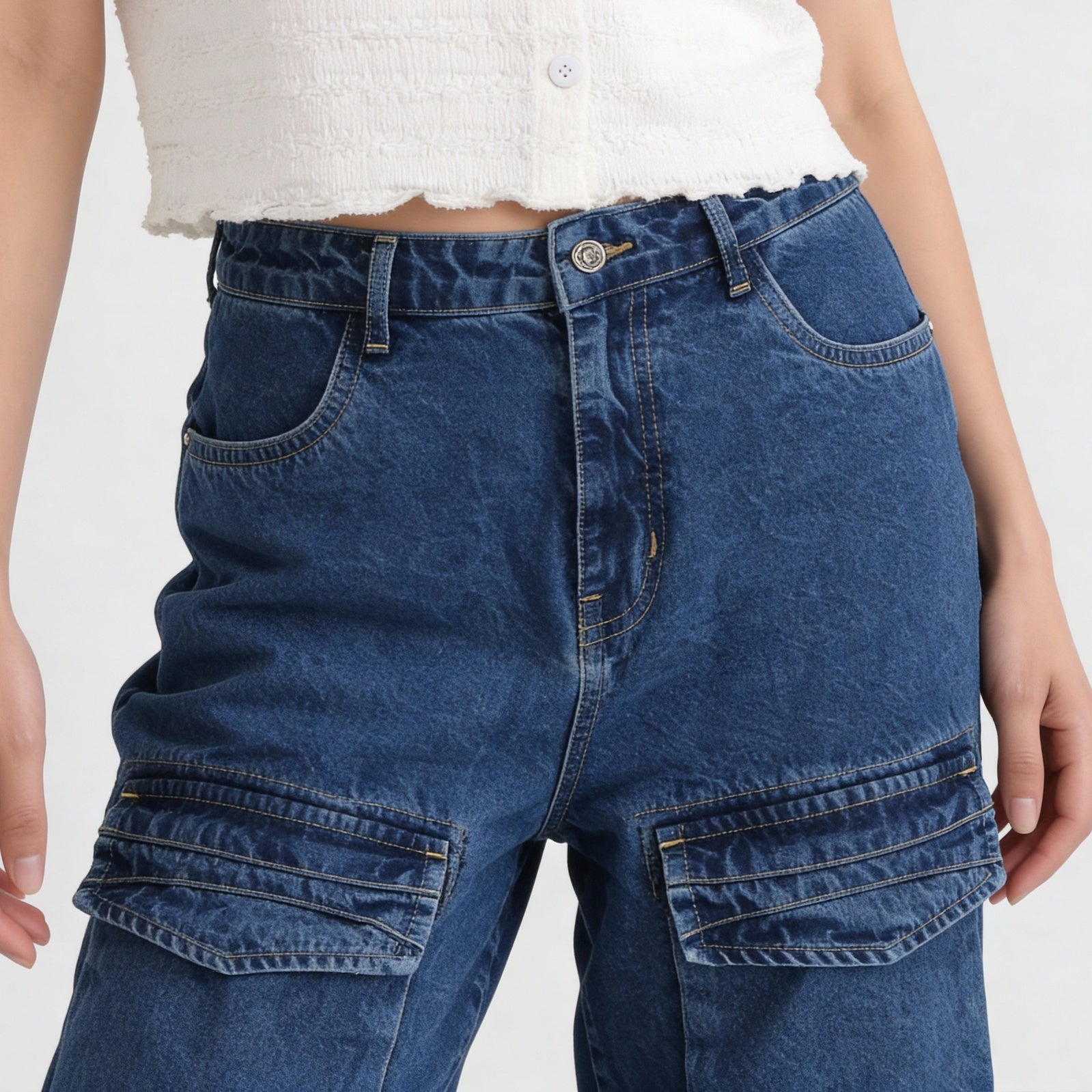 Cotton Solid Jeans