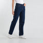 Straight Fit Mirror Look High Rise Jeans