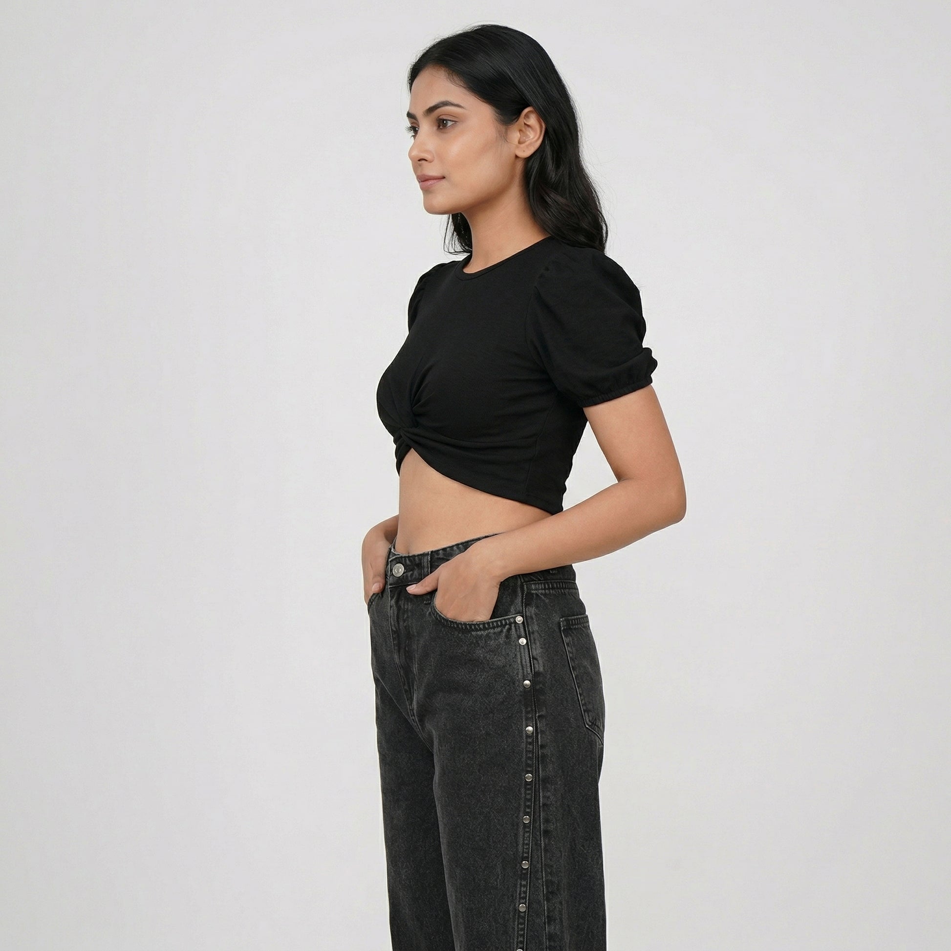 Straight Fit Low Rise Jeans