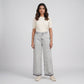 Solid Wide Leg High Rise Jeans