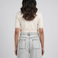 Solid Wide Leg High Rise Jeans