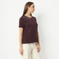 Regular Fit Solid Round Neck Regular Length T-Shirt