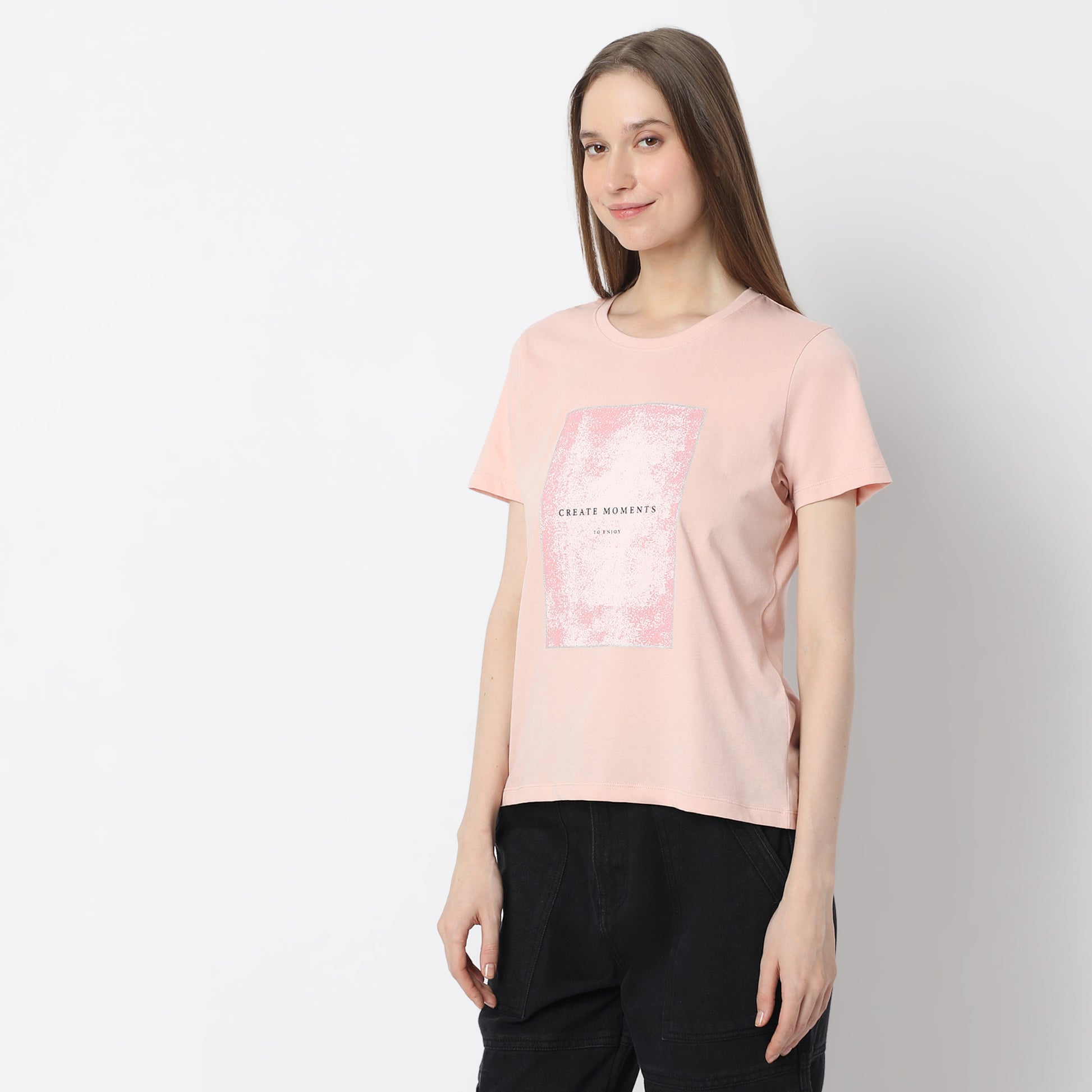 Graphic T-Shirt with Bold Print Design