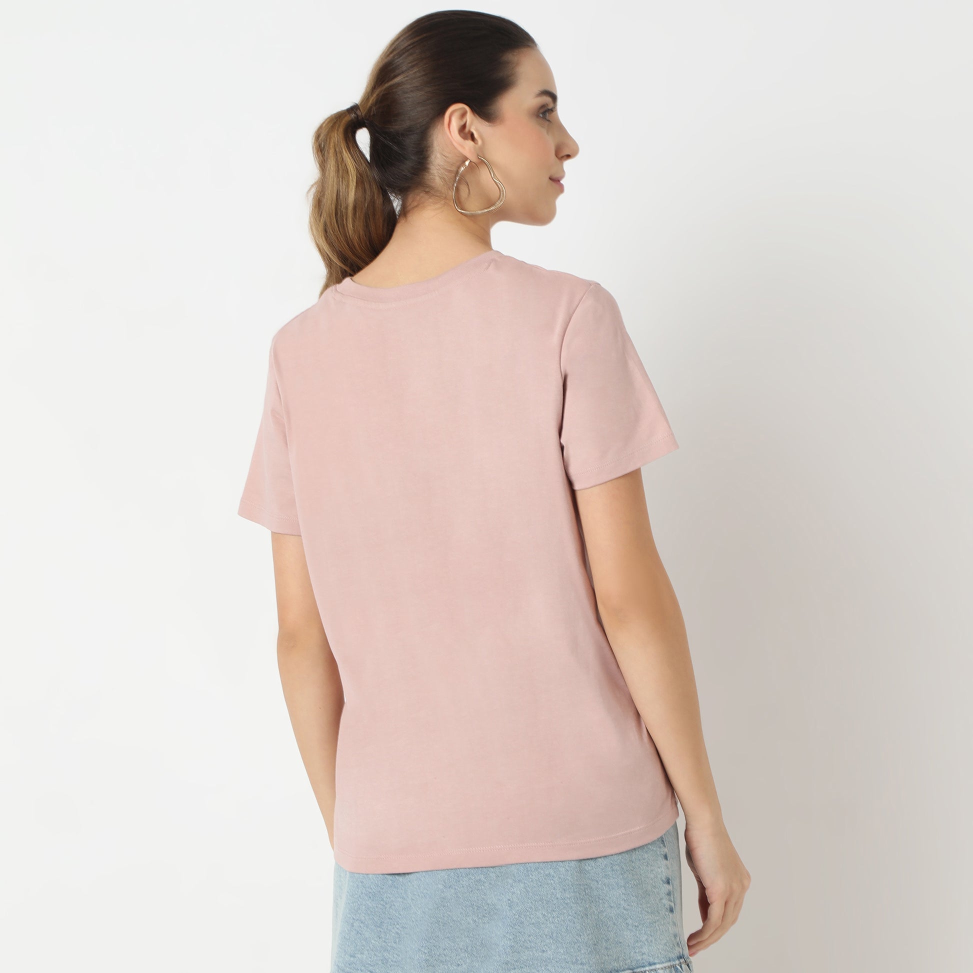 Regular Fit Graphic Round Neck T-Shirt