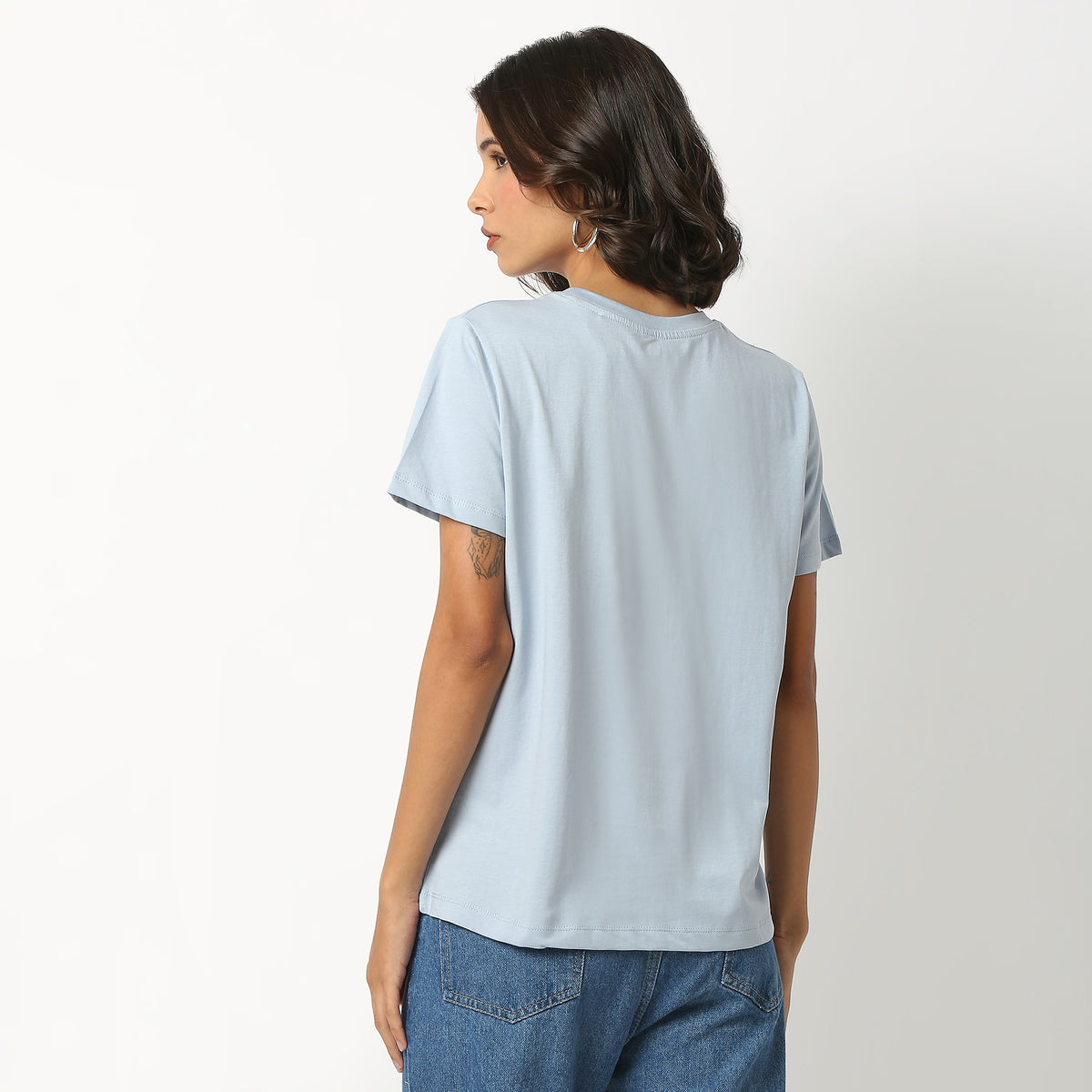 Graphic Cotton Fabric T-Shirt