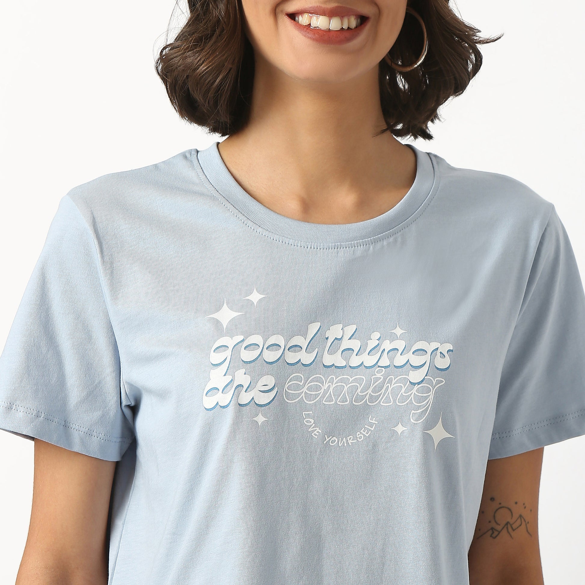 Graphic Cotton Fabric T-Shirt