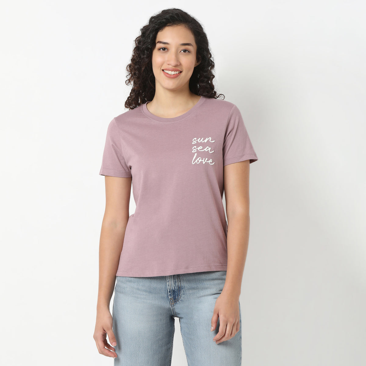 Round Neck Graphic T-Shirt