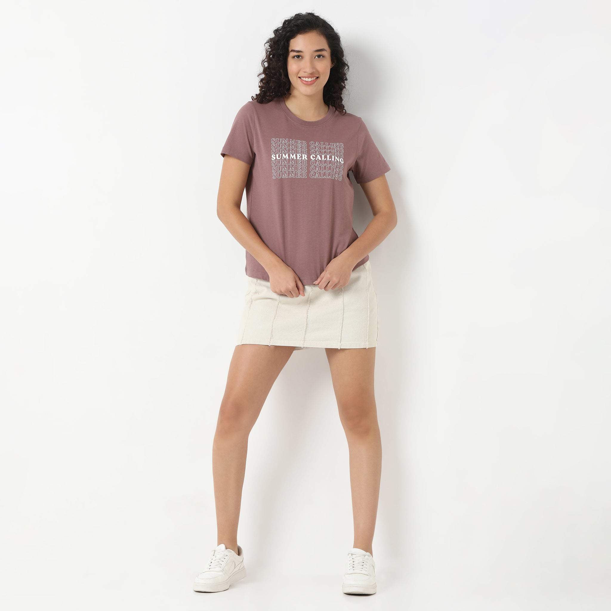 Round Neck Graphic T-Shirt