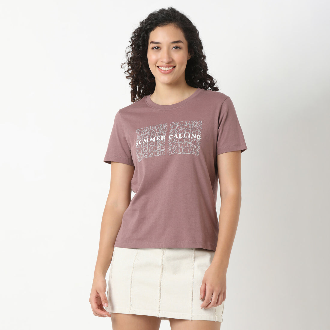 Round Neck Graphic T-Shirt