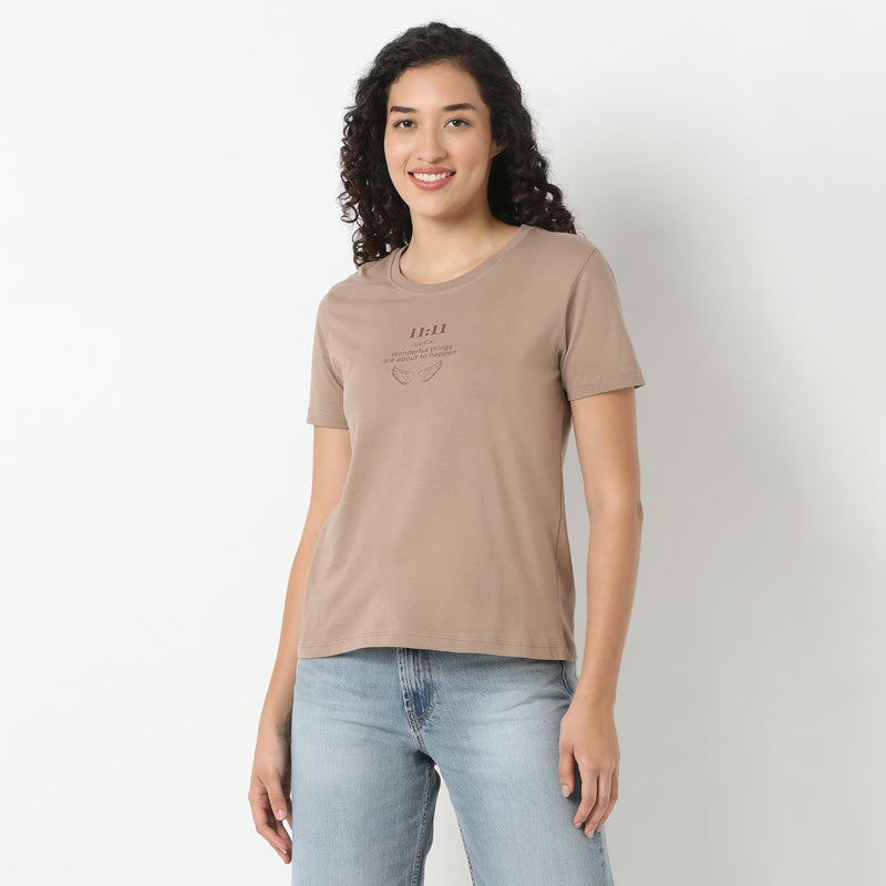 Round Neck Graphic T-Shirt