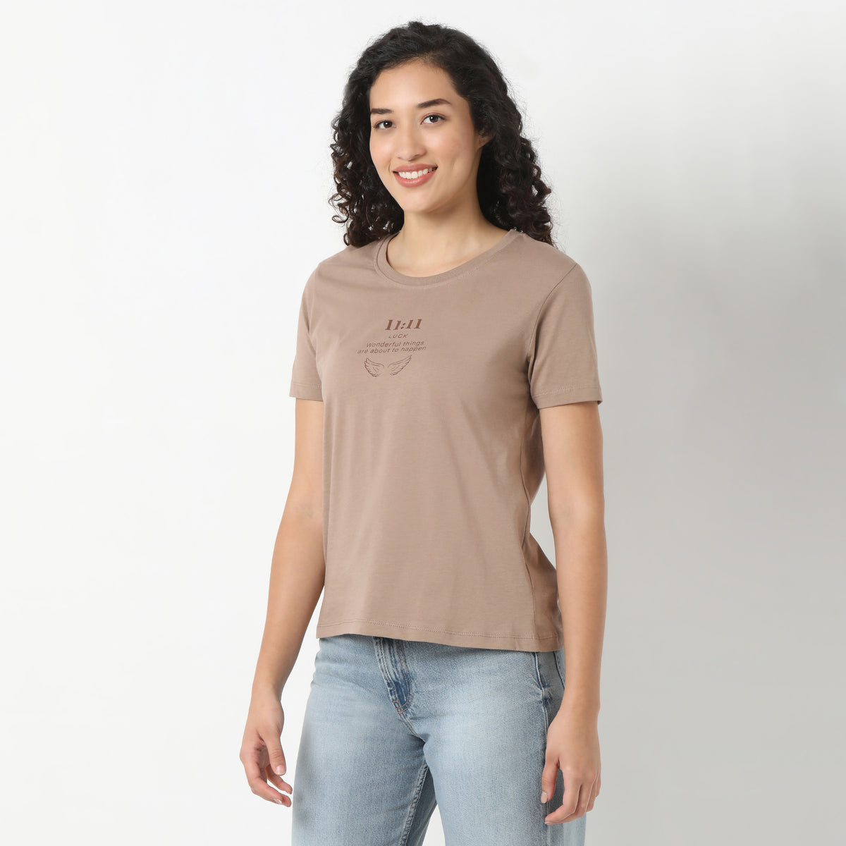 Round Neck Graphic T-Shirt