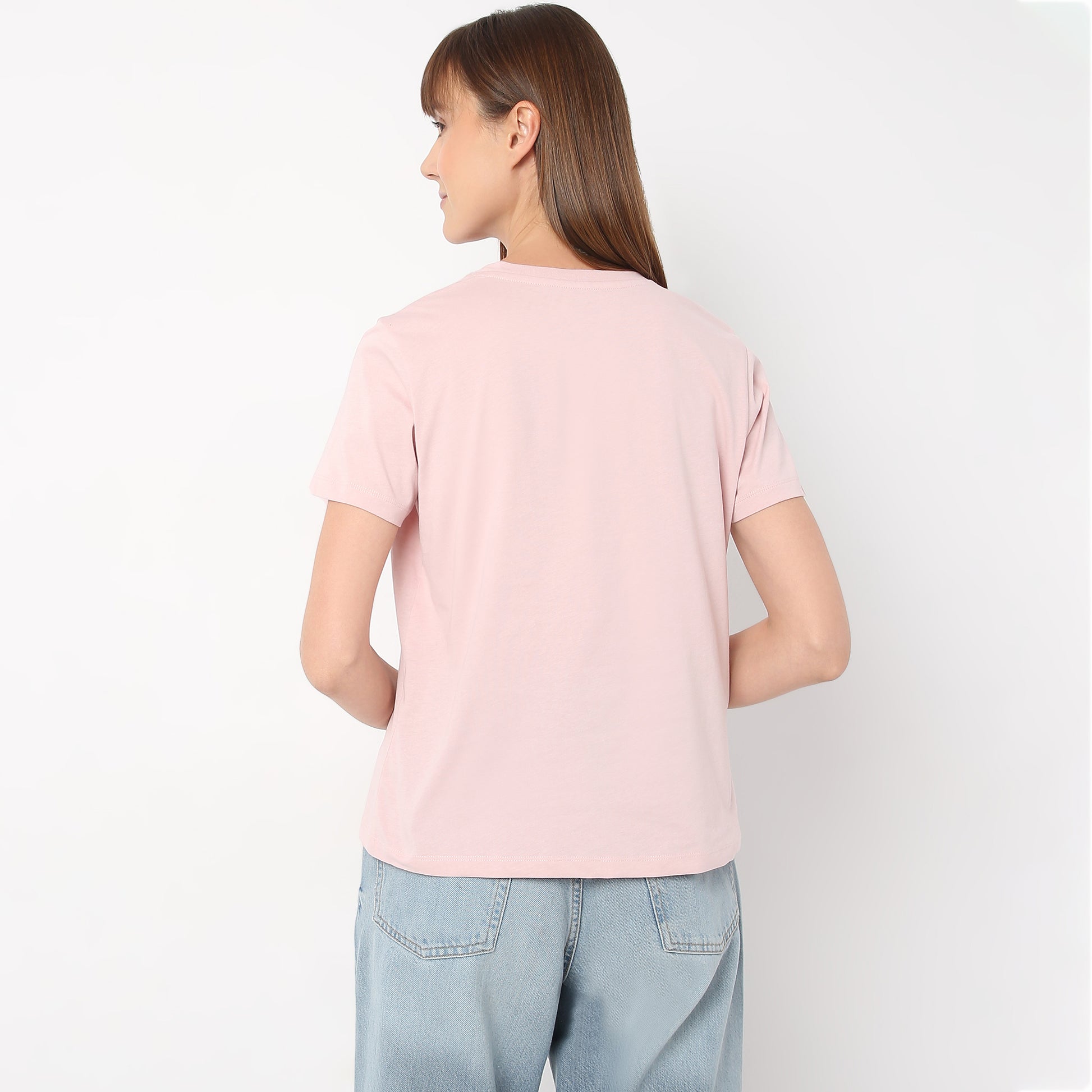 Regular Fit Graphic Round Neck T-Shirt