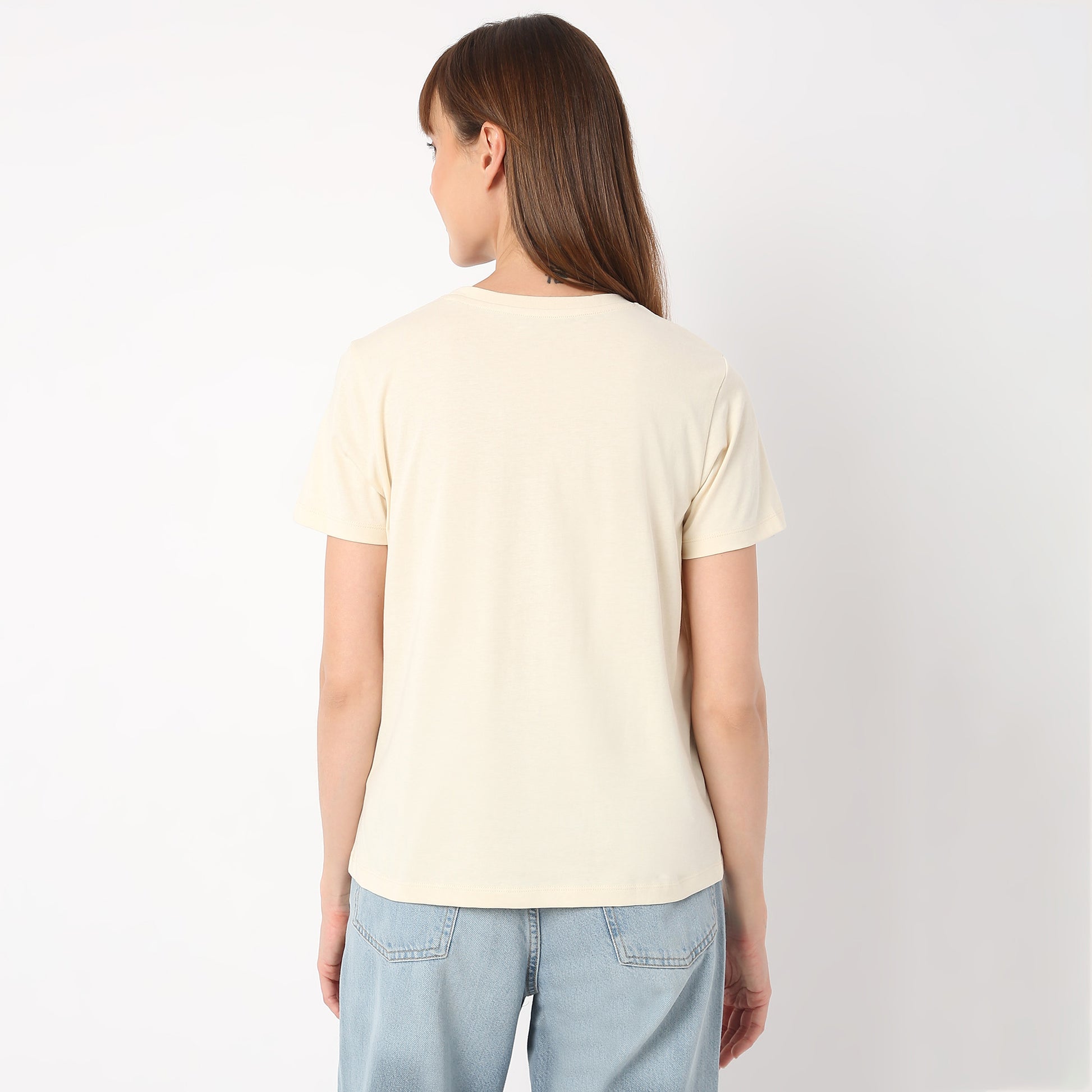 Regular Fit Graphic Round Neck T-Shirt