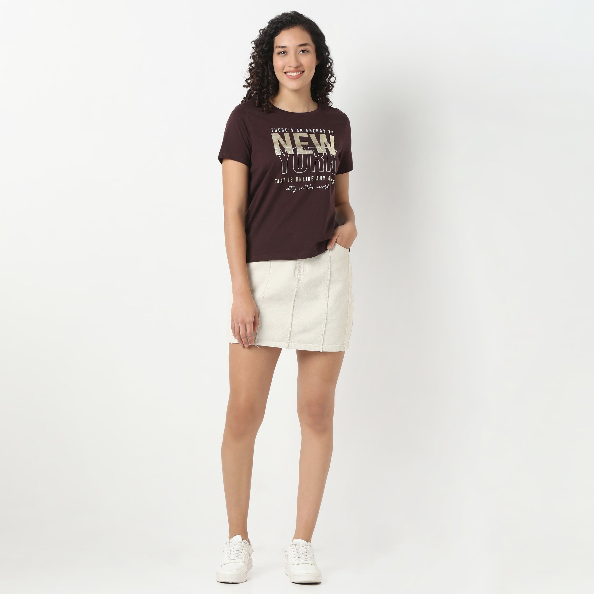 Round Neck Graphic T-Shirt