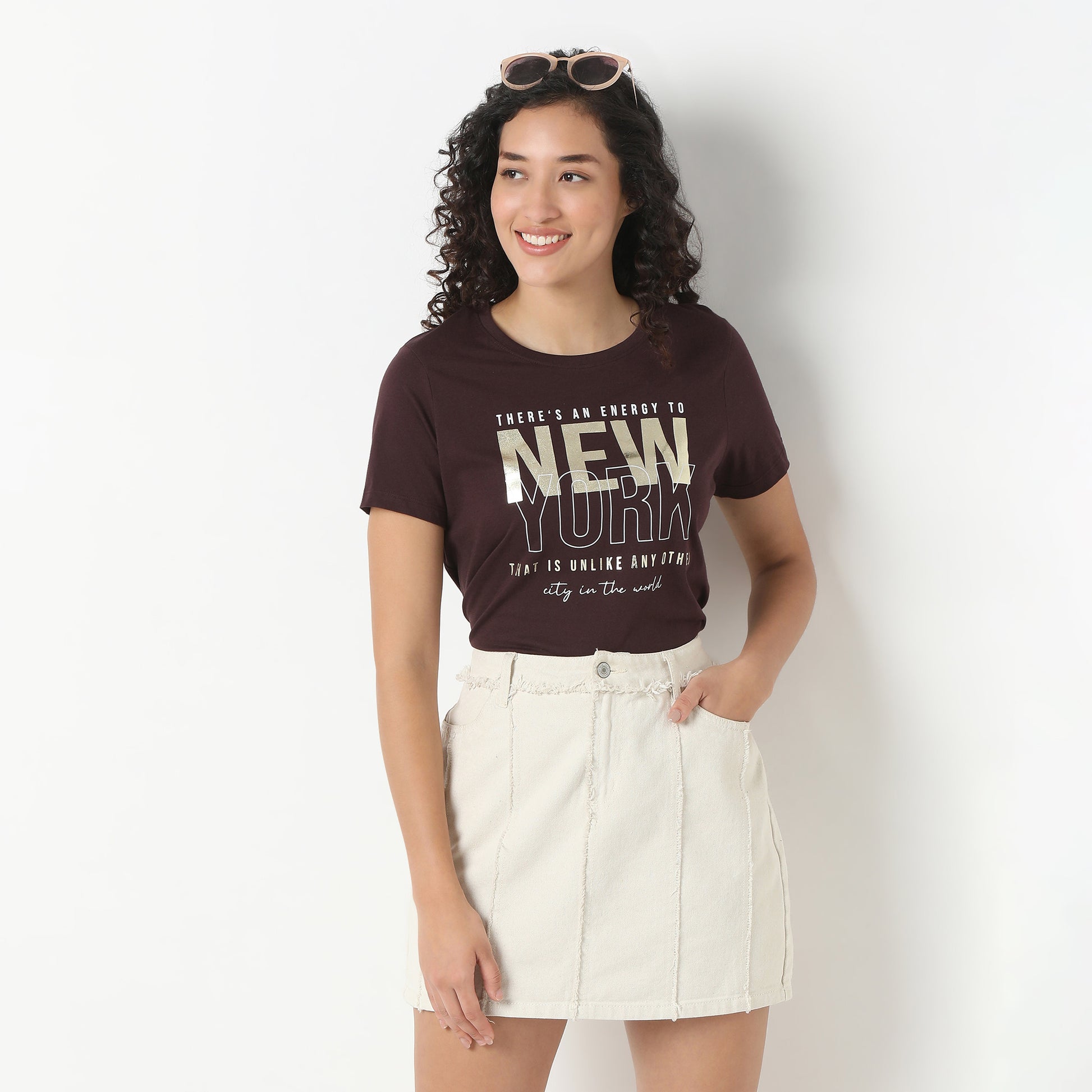 Round Neck Graphic T-Shirt