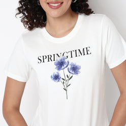 Knitted Graphic T-Shirt