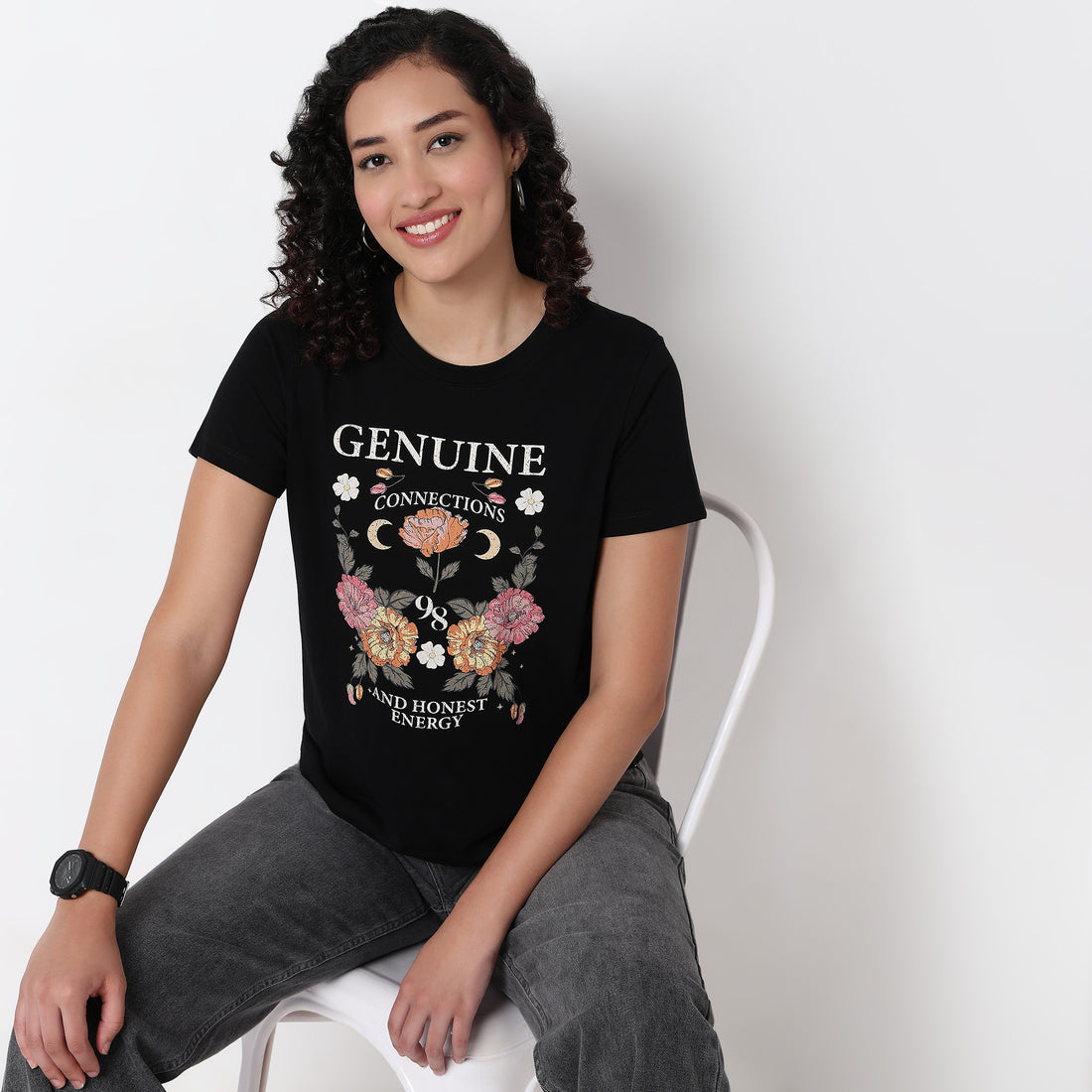 Knitted Graphic T-Shirt